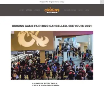 Originsgames.com(Origins Game Fair) Screenshot