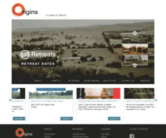 Originsretreat.com(Origins retreat center) Screenshot