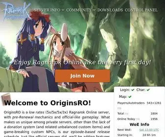 Originsro.org(Remembering Origins) Screenshot