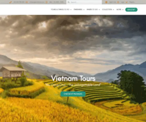 Originvietnam.com(The Best Vietnam Tours & Travel Packages) Screenshot