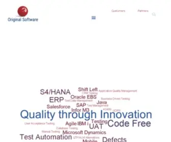 Origsoft.com(Code-free quality management software testing tools) Screenshot