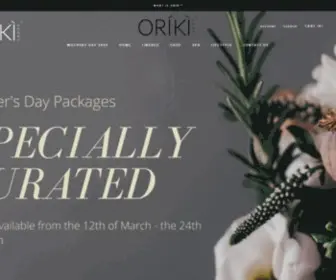 Orikigroup.com(Spa & Natural Grooming Products Company) Screenshot