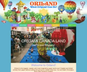 Oriland.com(What Origami Can Be) Screenshot