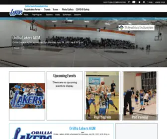 Orillialakers.com(Sports Administration Tools) Screenshot