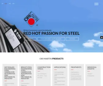 Orimartin.com(Steel mill and rolling mill for wire rod and bars) Screenshot