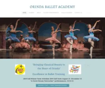 Orindaballetacademy.com(ORINDA BALLET ACADEMY) Screenshot