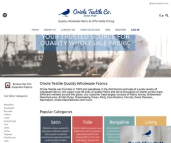 Orioletex.com(Oriole Textile) Screenshot