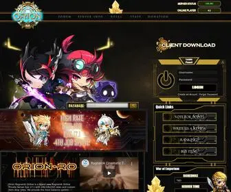 Orion-RO.com(Orion Ragnarok Online) Screenshot