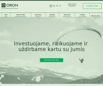 Orion.lt(UAB FMĮ “Orion Securities”) Screenshot