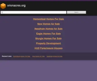Orionacres.org(The Best Place To Find Orion Acres) Screenshot