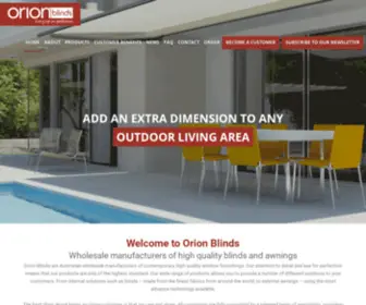 Orionblinds.com.au(Orion Blinds) Screenshot