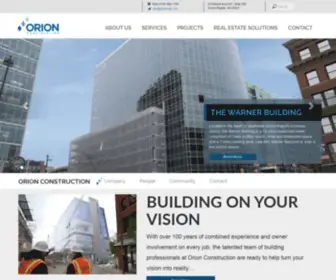 Orionbuilt.com(Orion Construction) Screenshot