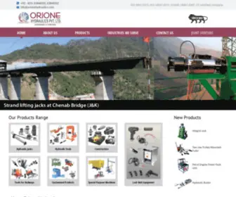 Orionehydraulics.com(Orione Hydraulics Pvt Ltd) Screenshot