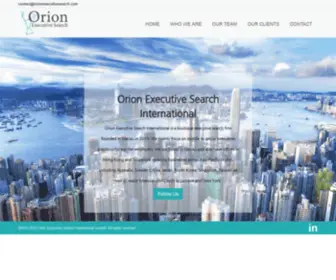 Orionexecutivesearch.com(Orion Executive Search International Limited) Screenshot