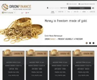 Orionfinance.net(Orion Finance Custom Charts and Swap) Screenshot