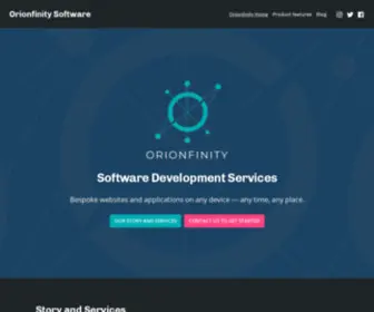 Orionfinity.com(Bespoke applications on any device) Screenshot