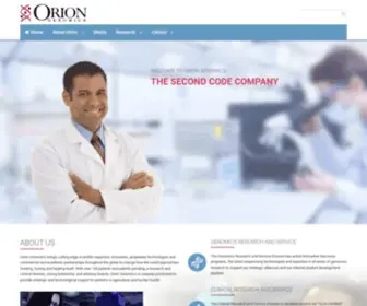 Oriongenomics.com(Oriongenomics) Screenshot