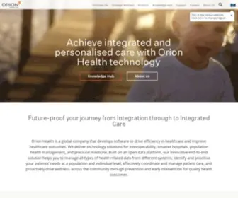 Orionhealth.com(Orion Health) Screenshot