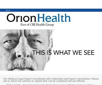 Orionhealth.net(Home) Screenshot