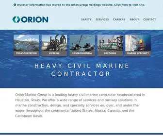 Orionmarinegroup.com(Orion Marine Group) Screenshot