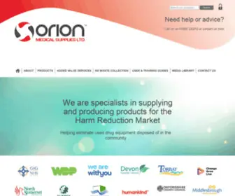 Orionmedical.co.uk(Orion Medical Supplies) Screenshot