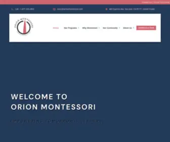 Orionmontessori.com(Orion Montessori School) Screenshot