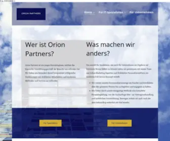 Orionpartners.de(Wir sind Orion Partners) Screenshot