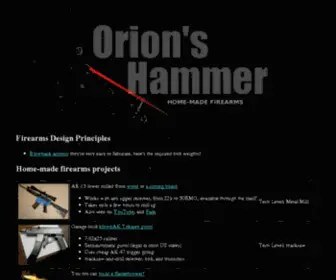 Orions-Hammer.com(Orion's Hammer) Screenshot