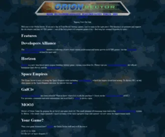 Orionsector.com(The Orion Sector) Screenshot