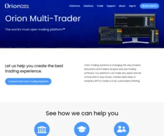 Oriontradingsystems.com(Orion Trading Systems) Screenshot