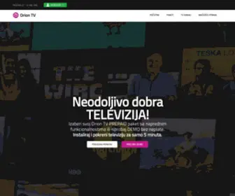 Oriontv.rs(Orion televizija) Screenshot