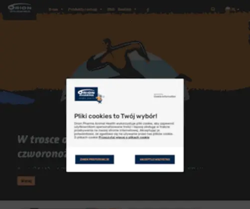 Orionvet.pl(Orion Pharma Animal Health) Screenshot