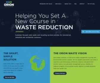 Orionwaste.com(Orion Waste Solutions) Screenshot