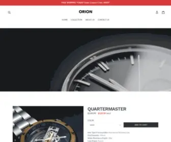 Orionwatchshop.com(Orion Watches Orion Watches) Screenshot