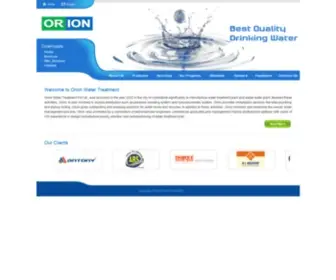 Orionwater.com(ORION WATER TREATMENT) Screenshot