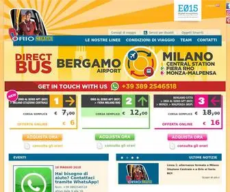 Orioshuttle.com(Bus diretti da Orio al Serio Aeroporto a Milano Centrale e Malpensa) Screenshot