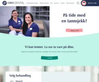 Oris-Trondheim.no(Oris Dental) Screenshot