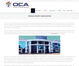Orissacricket.org(Orissa Cricket Association) Screenshot