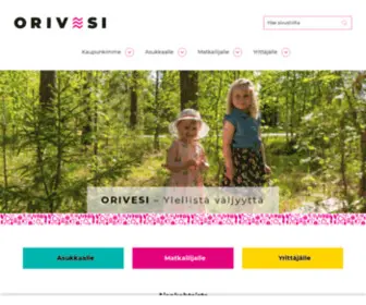 Orivesi.fi(Oriveden kaupunki) Screenshot