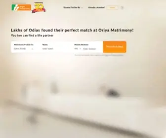 Oriyamatrimony.com(Oriya Matrimonial) Screenshot