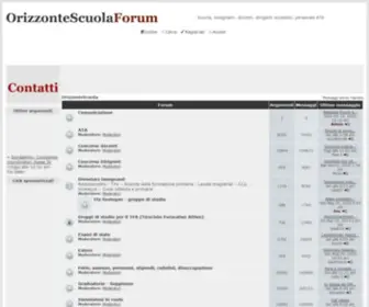 Orizzontescuolaforum.net(Il forum OrizzonteScuola) Screenshot