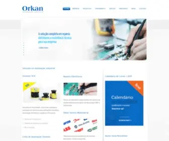 Orkan.com.br(Empresa que fornece Soluções em Automação Industrial) Screenshot