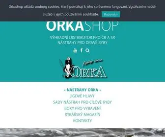 Orkashop.cz(Obchod s nástrahami pro dravé ryby) Screenshot