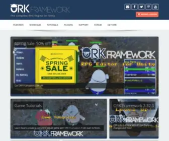 Orkframework.com(ORK Framework is a powerful role playing game development tool for the Unity®) Screenshot