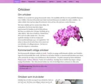 Orkideer.se(Orkidéer) Screenshot