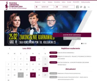 Orkiestraplock.pl(Płocka Orkiestra Symfoniczna im) Screenshot