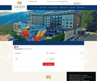 Orkispalace.com.tr(Orkis Palace) Screenshot