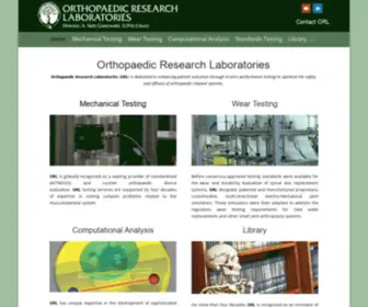 ORL-Inc.com(Orthopaedic research laboratories ( orl )) Screenshot