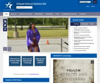 Orland135.org(Orland School District 135) Screenshot
