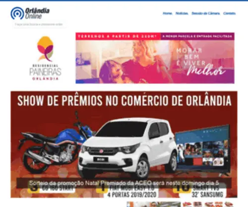 Orlandiaonline.com.br(Orlândia) Screenshot